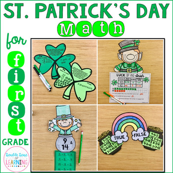 Preview of St. Patrick's Day Math Crafts for 1st Grade: Graphing, Word Problems & More