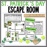 St Patricks Day Math Escape Room - 2nd Grade Math Game Mea