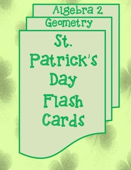 Preview of St. Patrick's Day Math Flash Cards