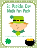 St Patricks Day Math Fun Pack - Math Centers and Games