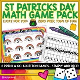 St Patricks Day Rainbow Pot of Gold Math Games : Addition 