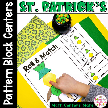 Preview of St Patricks Day Kindergarten Math Games - No Prep Worksheet Center Activities