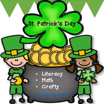 Preview of St. Patrick's Day  Math, Literacy and Crafty