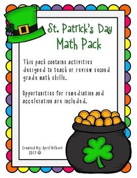 Preview of St. Patrick's Day Math Pack