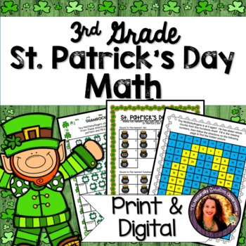 Preview of St. Patrick's Day Math for 3rd - PRINT & DIGITAL