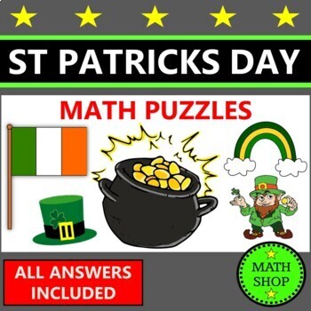 Preview of St Patricks Day Math Puzzles