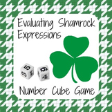 St. Patrick's Day Math - Shamrock Number Cube Game - Evalu