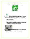 St. Patrick's Day Math Word Problems