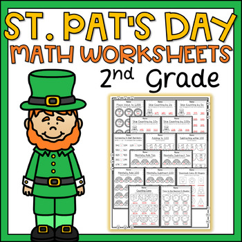 St Patricks Day Math Worksheets 2nd Grade by Curriculum Kingdom | TpT