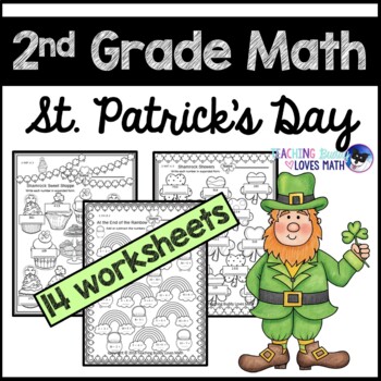 Preview of St Patricks Day Math Worksheets 2nd Grade Common Core