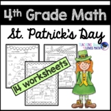 St Patricks Day Math Worksheets 4th Grade Common Core