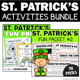St. Patricks Day Math and ELA Activities Worksheets and Ho