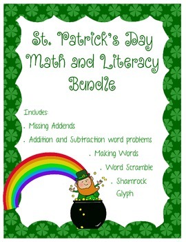 Preview of St. Patrick's Day Math and Literacy Bundle