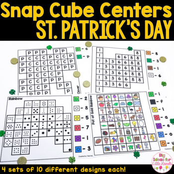 Preview of St Patricks Day Math and Literacy Center Games | Word Work Activities