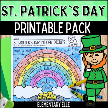 Preview of St. Patrick's Day Math and Literacy Printable Pack