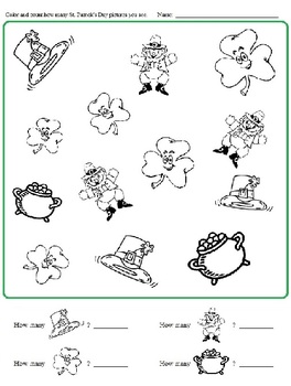 st patricks day morning bell work worksheets letters tracing numbers