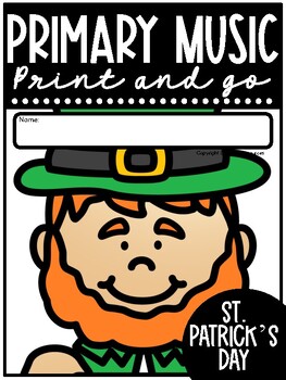 Preview of St. Patrick's Day Music Print & Go
