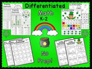 Preview of St. Patrick's Day - No Prep Math