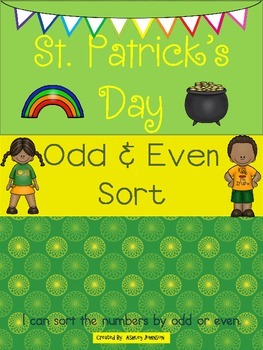 Preview of St. Patrick's Day Odd and Even Sort