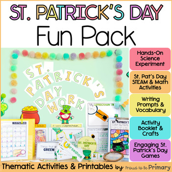 Preview of St. Patrick's Day Activities, Leprechaun Crafts, St. Patty's Day Games & Writing