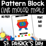 St. Patricks Day Pattern Block Mats | St Patricks Day Math