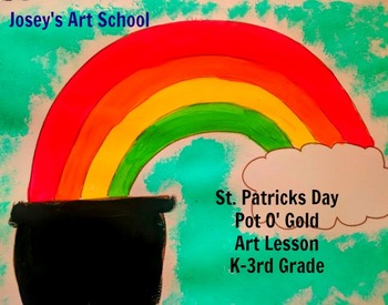 Preview of St. Patricks Day Pot O' Gold Art Lesson World History Lesson Project Discussion