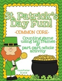 St. Patrick's Day Ten Frames Math Game Center