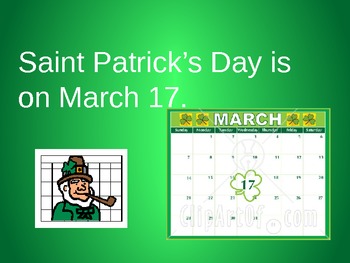 Preview of St. Patrick's Day PowerPoint for Special Ed: Boardmaker symbols