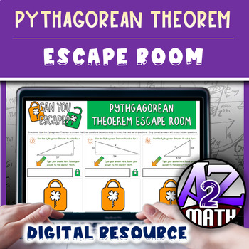 Preview of St Patricks Day Pythagorean Theorem Activity Digital Escape Room