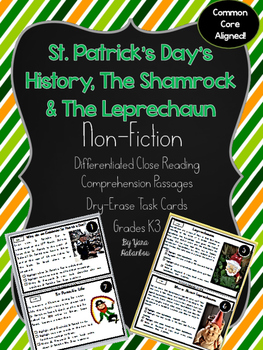 Preview of St Patrick's Day Nonfiction Reading Passages