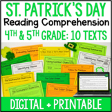 St. Patrick's Day Reading Comprehension Passages - Digital Activities