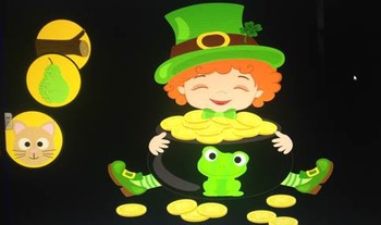 Preview of St. Patrick's Day Rhyming and Beginning Sound Smartboard