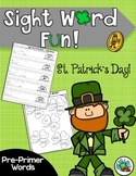 St. Patricks Day SIGHT WORD FUN