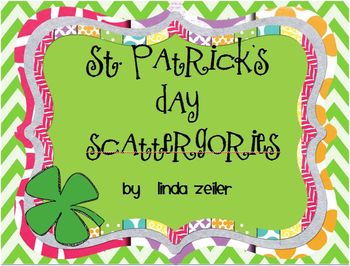 Preview of St. Patrick's Day Scattergories