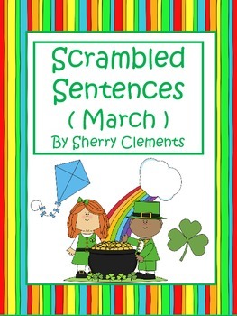 Preview of St Patricks Day Scrambled Sentences | Sentence Building | Writing Sentences