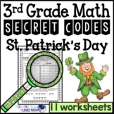 St Patricks Day Secret Code Math Worksheets 3rd Grade