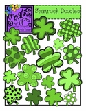 St. Patrick's Day Shamrock Doodles {Creative Clips Digital Clipart}