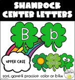 St Patricks Day Shamrock Letters Sort Game and Literacy Center