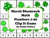 St. Patrick's Day Shamrock Math {Numbers 1-20 Clip It Game