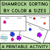KG St Patricks Day Shamrock Sorting Images By Color & Size