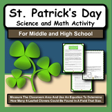 St. Patricks Day Shamrock and 4-Leaf Clover Science and Ma