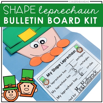 Preview of St. Patricks Day | Shape Leprechaun Bulletin Board Kit