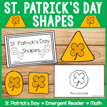 Preview of St Patricks Day Shapes | 2D | Math | Emergent Reader