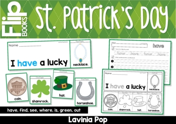 Preview of St. Patrick's Day Sight Word Fluency Flip Books