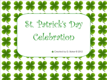 Preview of St. Patricks Day Smartboard Activities