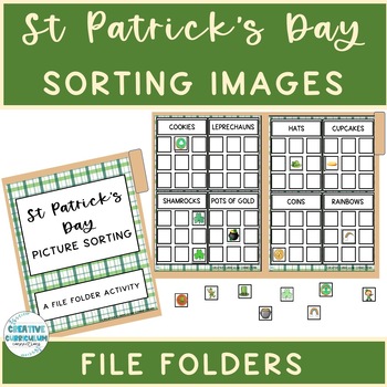 Preview of St Patricks Day Sorting Images By Categories File Folder Activities