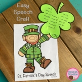 St Patricks Day Speech Therapy Craft Articulation Language