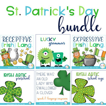 Preview of St. Patrick's Day Speech and Language Super BUNDLE