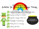 St. Patrick's Day Speech and Language Therapy Activity Pack