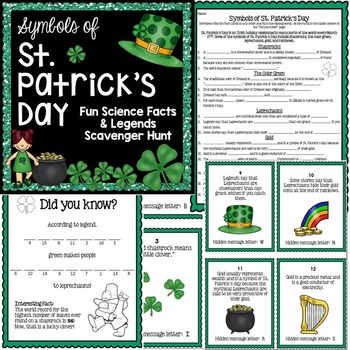 Preview of St. Patrick's Day Activity - Scavenger Hunt